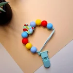 Силіконовий тримач для пустушки Standart «Літачок» (М'ятний) : -