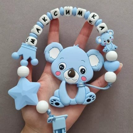 Іменний гризунець – Коала : Коала - Бебі блю - Білий, блю